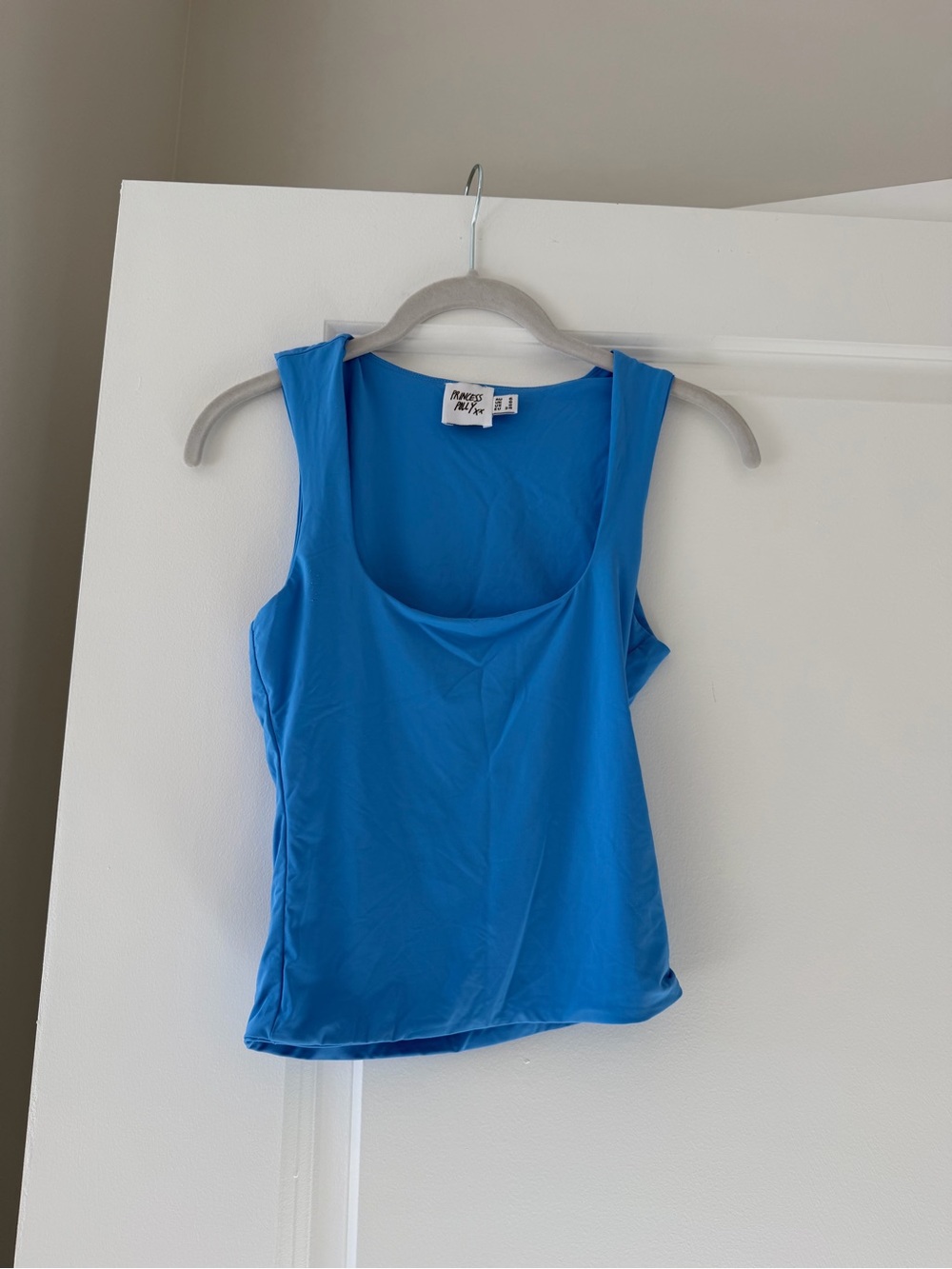 Princess Polly Bright Blue Scoop Neck Tank